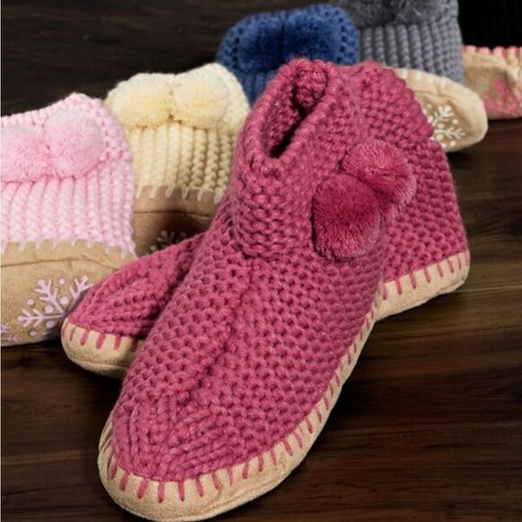 Shoes - KNIT Crocheted Boho Pom Pom Booties